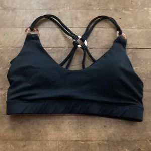 Balance collection black sports bra